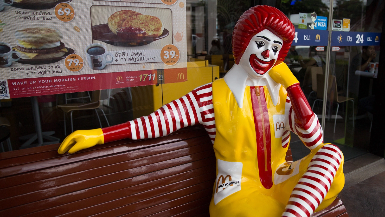 Ronald mcdonalds preocupado