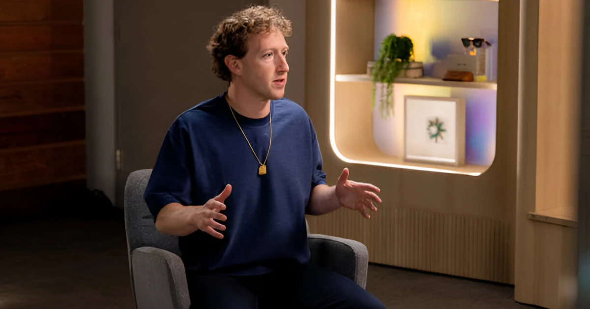 Mark Zuckerberg en una entrevista