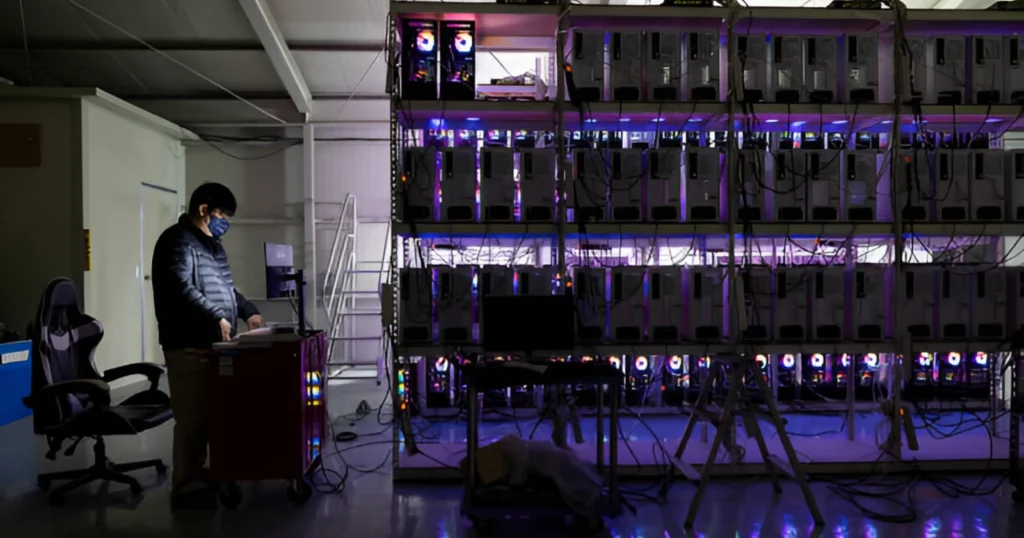 Granja cripto en decadencia