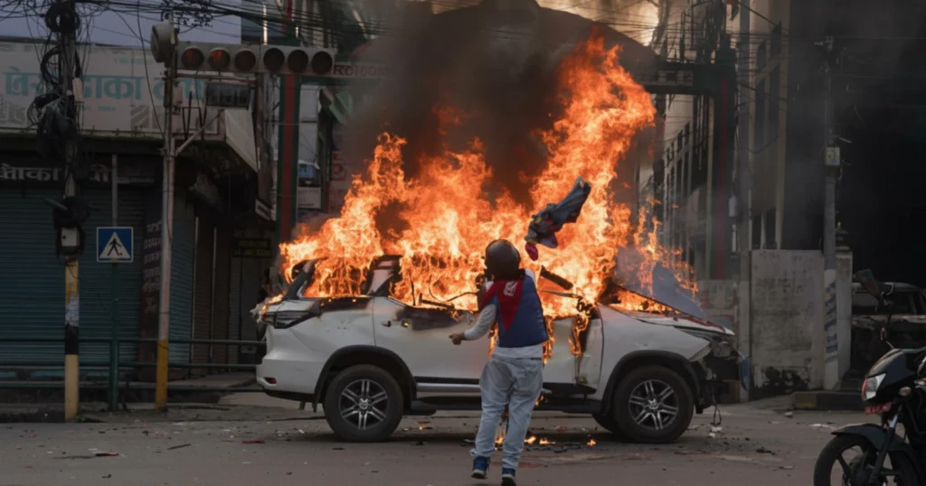 protestas en Nepal en septiembre de 2025