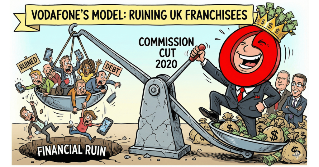 El modelo de negocio de Vodafone que arruinó a sus franquiciados