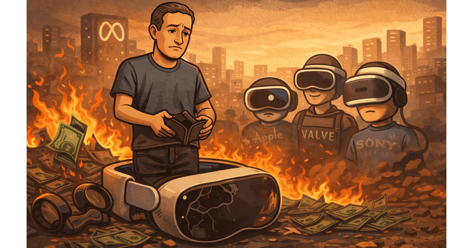 Meta absorbió los principales estudios de realidad virtual, fracasó en todo, y sólo le costó +50mil millones de dólares