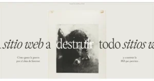 "Un sitio web para destruir todos los sitios web" by henry.codes